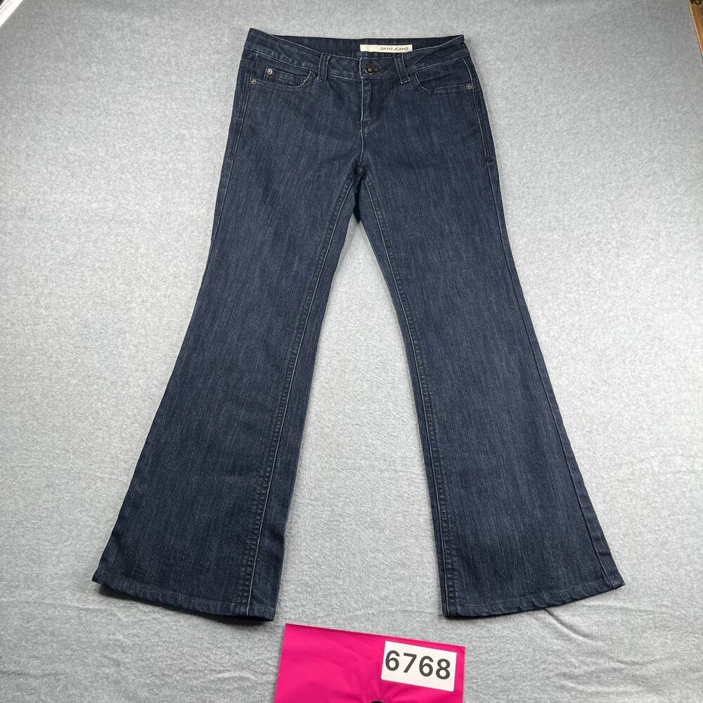 DKNY Jeans Womens Size 8 Darkwash Flare Casual Denim